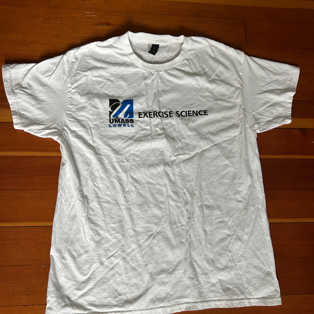 UMass Lowell White Exercise Science T-Shirt